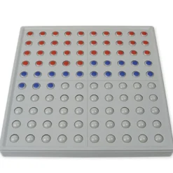 ABACO 100 tricolor rot-blau-grau, Zähl- und Rechenrahmen