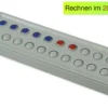 ABACO 20 tricolor rot-blau-grau, Zähl- und Rechenrahmen