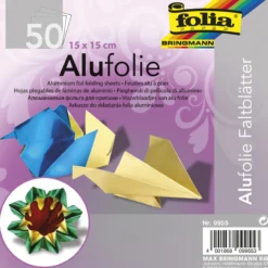 Alu-Faltblätter 15x15 cm, 50 Blatt