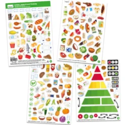 Aufkleber „Spielen und Lernen“ Ernährung, 206-tlg.