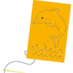 Ausnähkarten farbig mit Motiv, 11x17 cm, 50 Stück