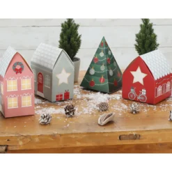 Bastelset "Adventskalender Adventshaus", 24-tlg.