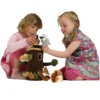 Baumstamm-Haus mit Fingerpuppen-Set, 7-tlg.