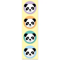 Belobigungs-Aufkleber "Panda" in Spender-Box, 500 Stück