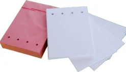Blankokarten gelocht, weiß, 100 Stück