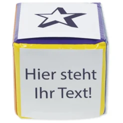 Blanko-Würfel mit Einstecktaschen 20 cm