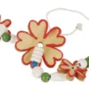 Blumen aus Holz, klein, 20 Stück