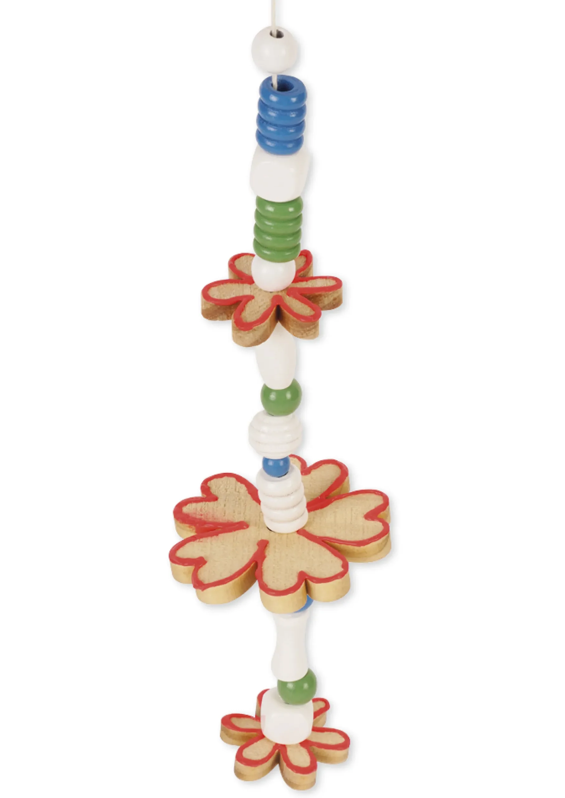 Blumen aus Holz, klein, 20 Stück