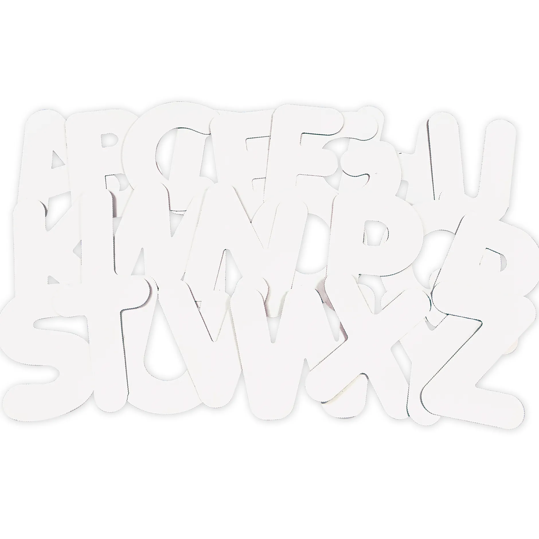 Buchstaben aus Karton, 26 Stück