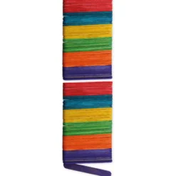 Bunte Holzspatel, 8x65 mm, 100 Stück