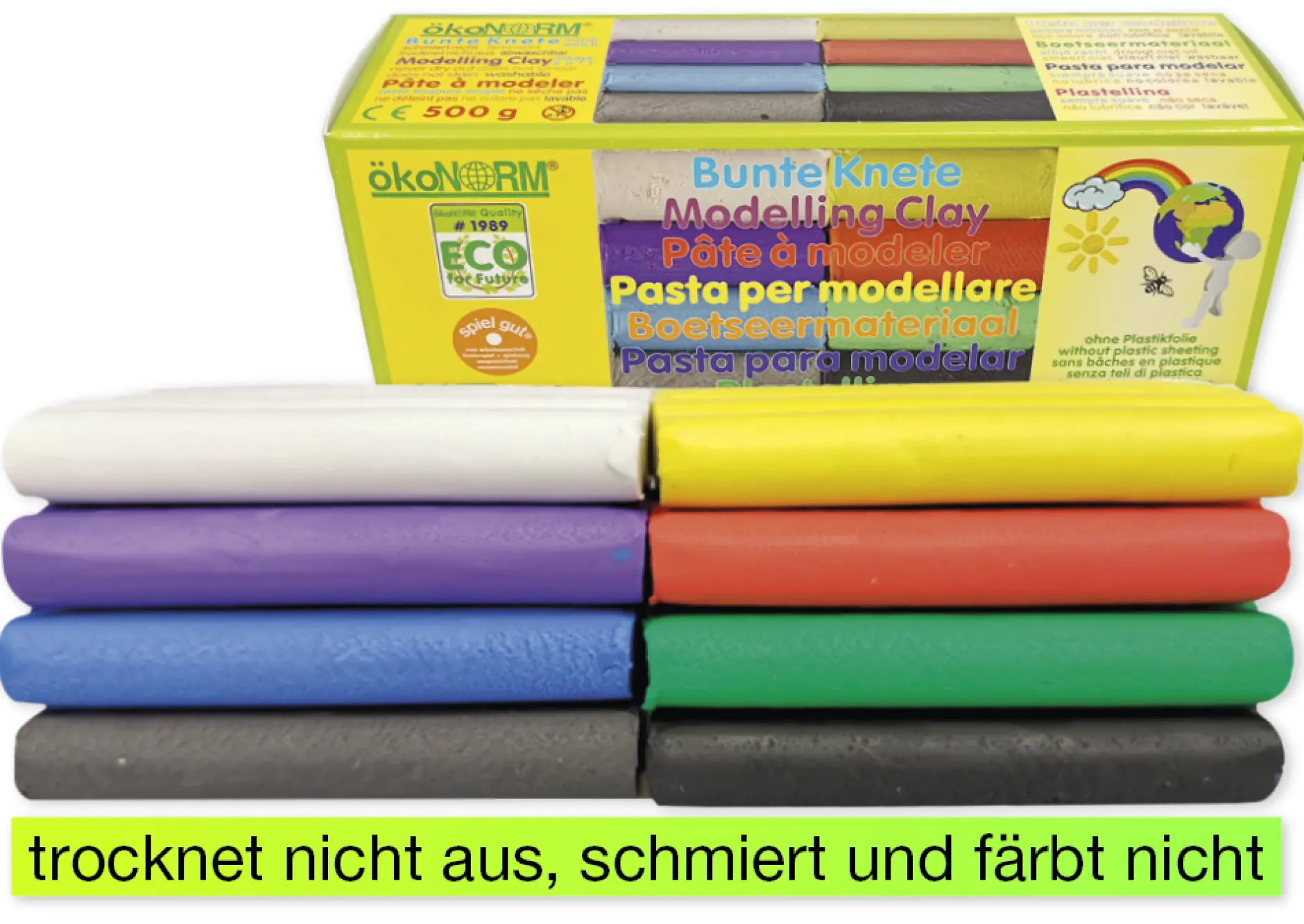 Bunte Knete, 500 g