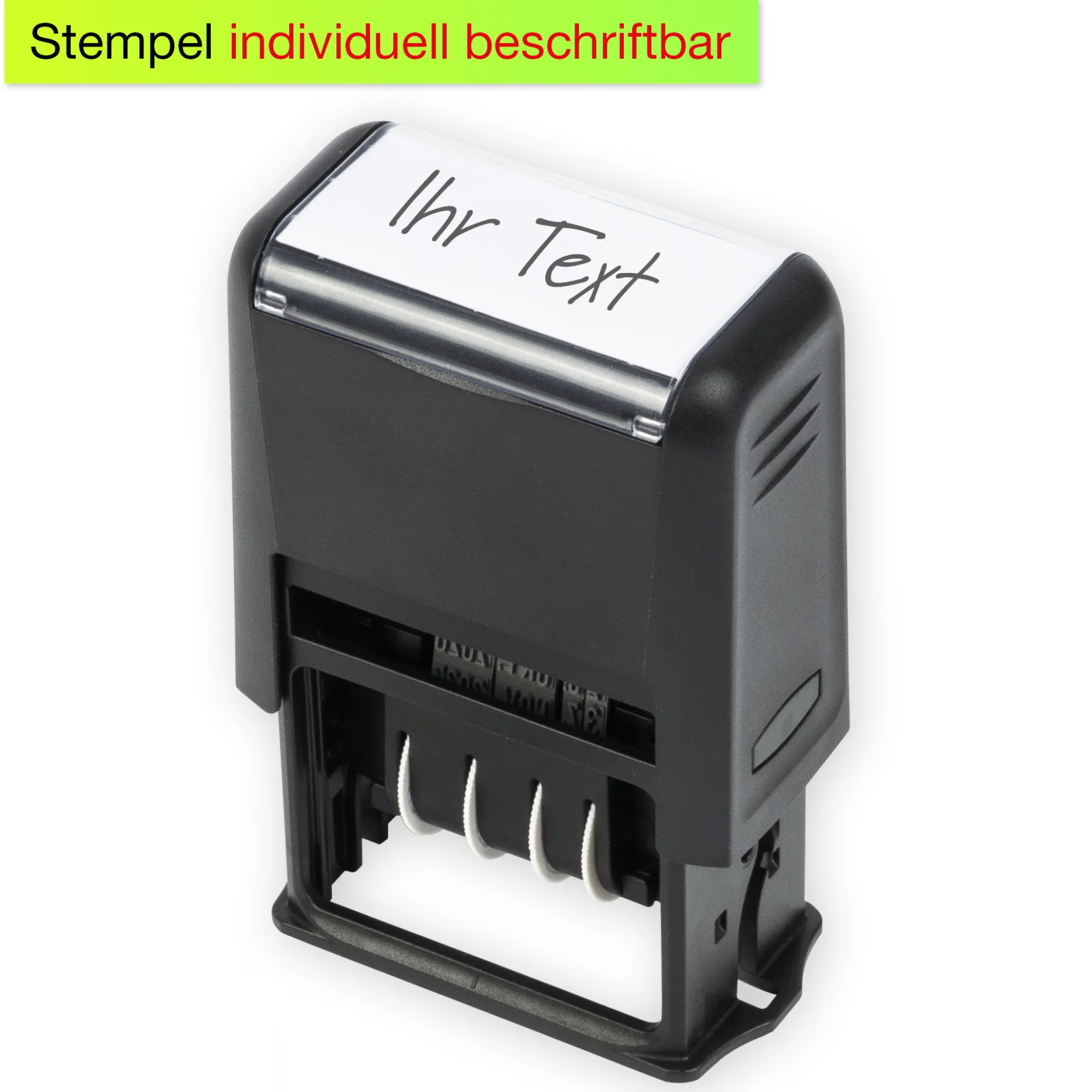 Datums-Stempel "medium", selbstfärbend, schwarz