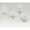 Deko-Set "Weihnachten Honeycomp" aus Papier, 4-tlg.