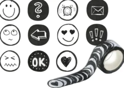 Deko-Sticker aus Reispapier "Orga", 200 Stück