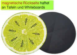 Demo-Bruchrechen-Kreise "Obst", 203 mm ø, magnetisch, 24-tlg.