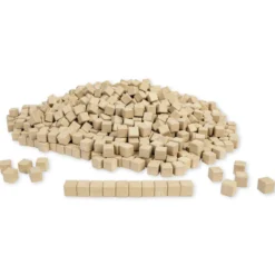 Dienes Dezimalrechen-Einer-Würfel, naturfarben, Satz 1.000 Stück