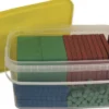 Dienes Grundsortiment Montessori, 121-tlg., RE-Wood, in Stapel-Box "Montessori Premium"