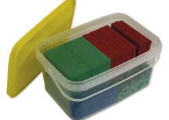 Dienes Grundsortiment Montessori, 121-tlg., RE-Wood, in Stapel-Box 