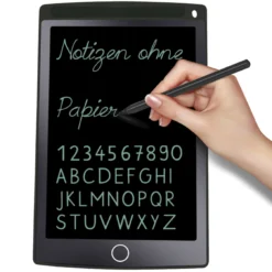 Digitale Schiefertafel SD "A4-XS", schwarzes Display, mit Filz-Hülle