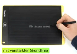 Digitale Schiefertafel SDZ "A4-S", schwarzes Display, 3-geteilte Schreibzeile