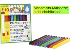 easy Fasermaler 4 mm, 10 Farben