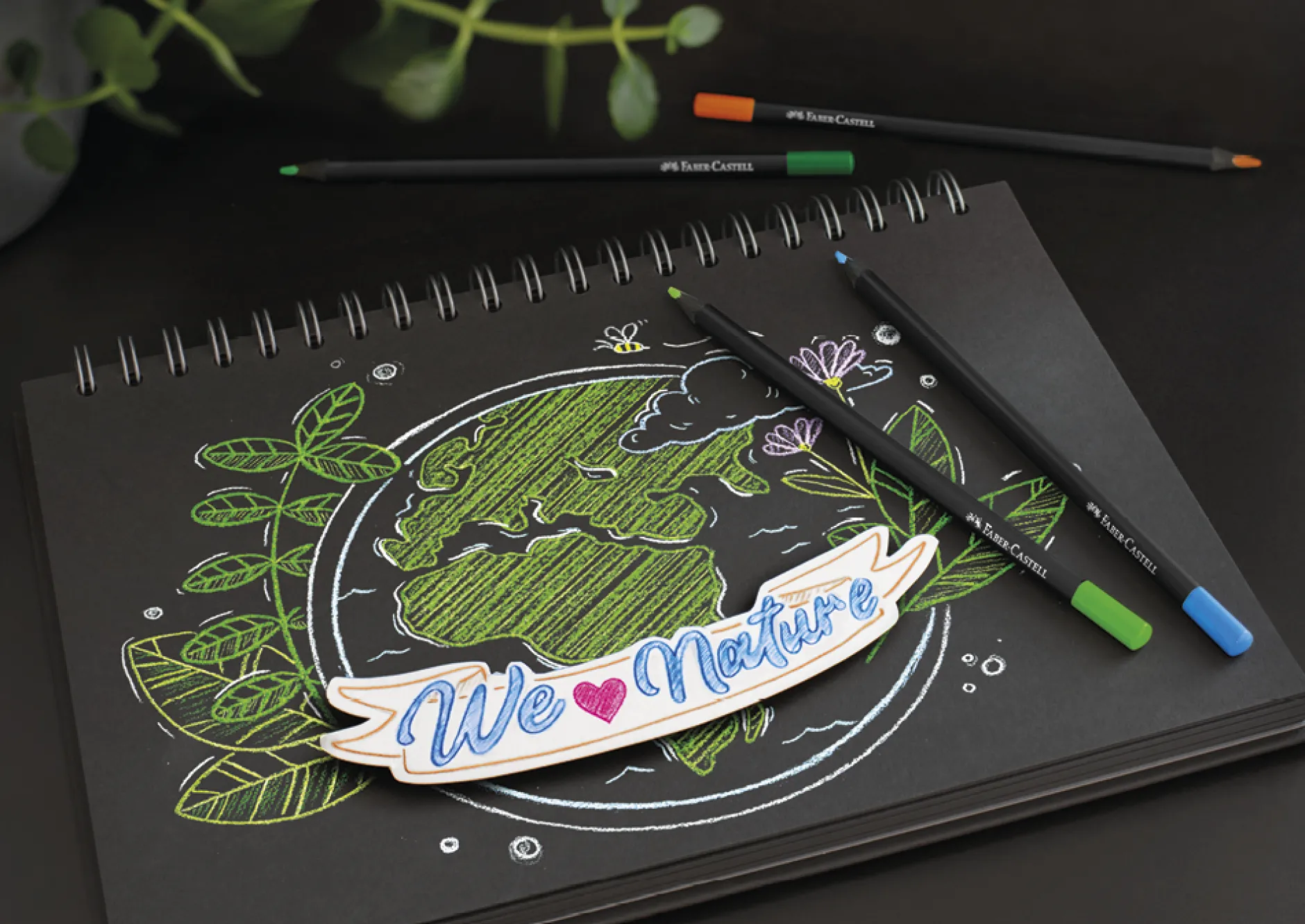 Faber-Castell Black Edition Buntstifte, 12 Stück