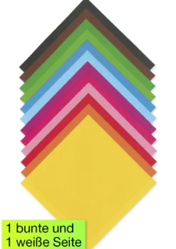 Faltblätter aus Origamipapier 13x13 cm, 96 Blatt