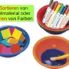 Farb- und Materialschalen, 6 Stück