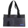 Fächer-Tasche aus Filz, faltbar, anthrazit