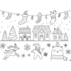 Fensterbilder-Vorlagen "Cosy Winter", 15-tlg.