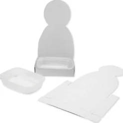 Figur mit Kresse-Tablett, 6 Stück