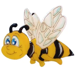 Fliegende Holz-Biene zum Gestalten, 10 cm breit