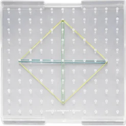 Geometrie-Brett einseitig (11x11 Stifte), 23x23 cm, transparent