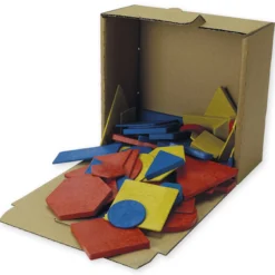 Geometrische Flächen aus RE-Wood Maxi, 60-tlg. in Box