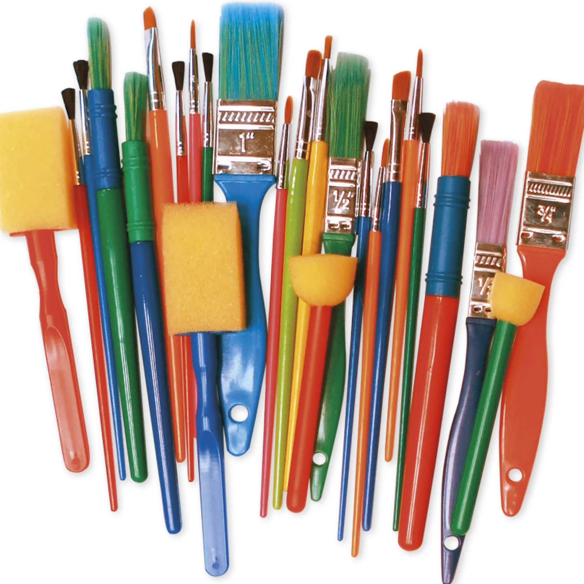 Gruppen-Set Bunte Pinsel, 25-tlg.