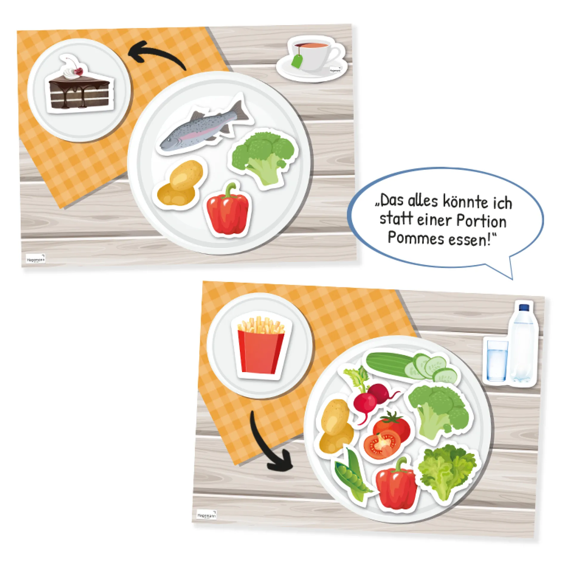 Hagemann Magnetbilder Gesunde Ernährung und Mahlzeiten