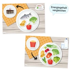 Hagemann Magnetbilder Gesunde Mahlzeiten mit Ernährungspyramide