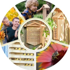 Hagemann Zuchtset Wildbienen zum Aufklappen, Rote Mauerbiene (mit Gutschein, 25 Kokons)