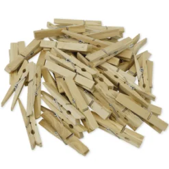 Holz-Klammern 70 mm natur, 50 Stück