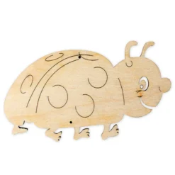 Holz-Marienkäfer zum Gestalten, 10 cm
