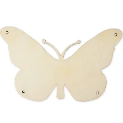 Holz-Schmetterling Blanko zum Aufhängen, 10 cm