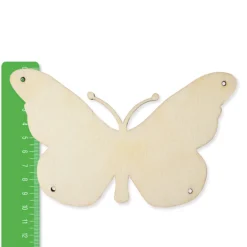 Holz-Schmetterling Blanko zum Aufhängen, 10 cm