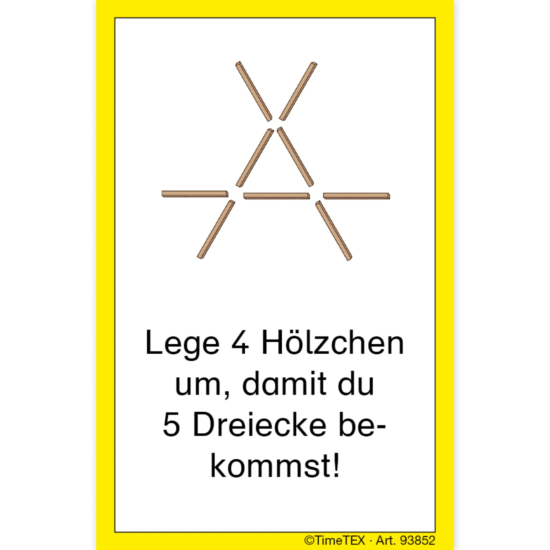 Holz-Stäbchen-Spiel im Etui