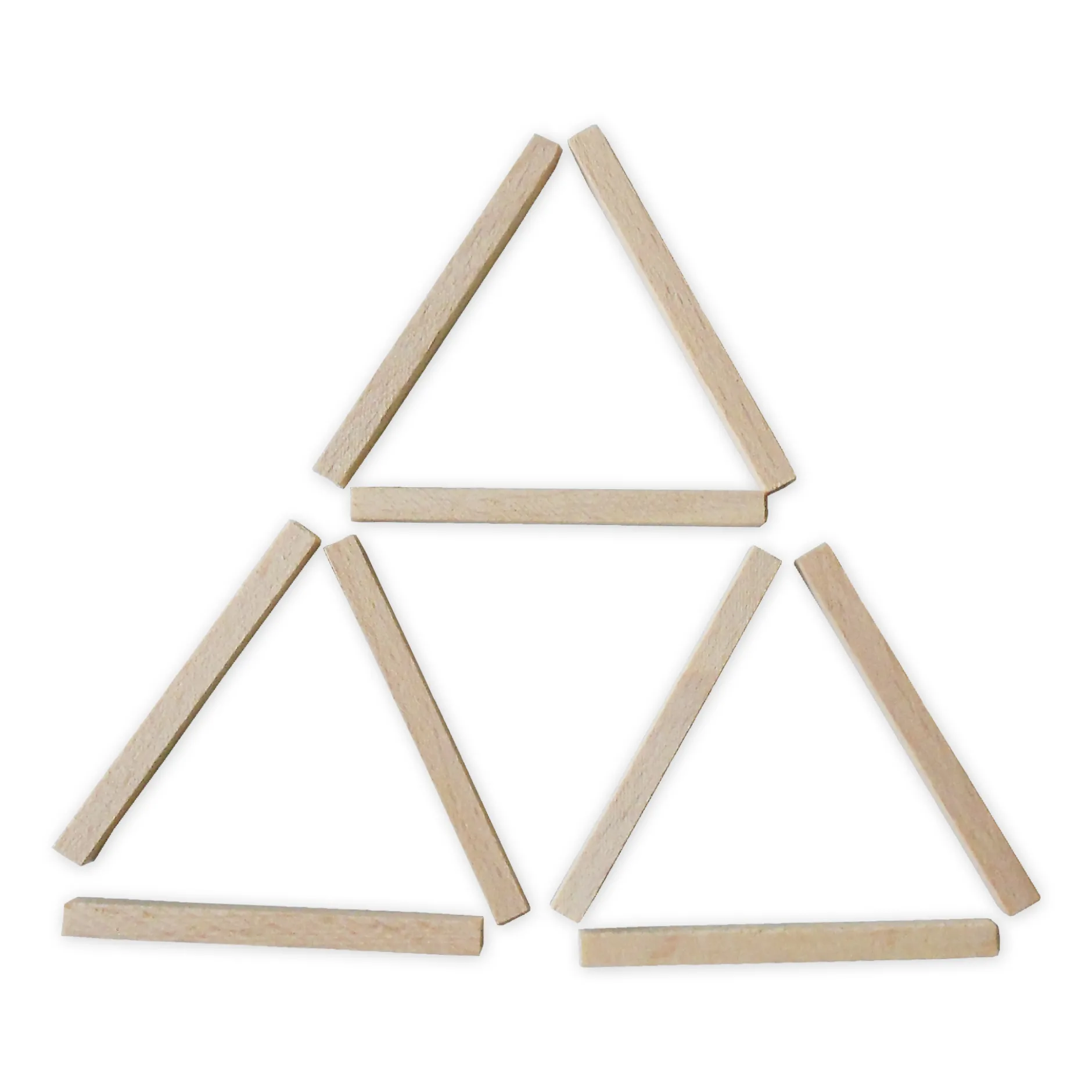 Holz-Stäbchen-Spiel im Etui
