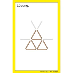 Holz-Stäbchen-Spiel im Etui
