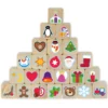 Holzstempel "Adventskalender", 24-tlg.