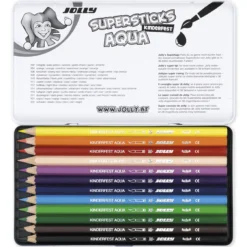 JOLLY Supersticks AQUA im Metall-Etui, 12-tlg.