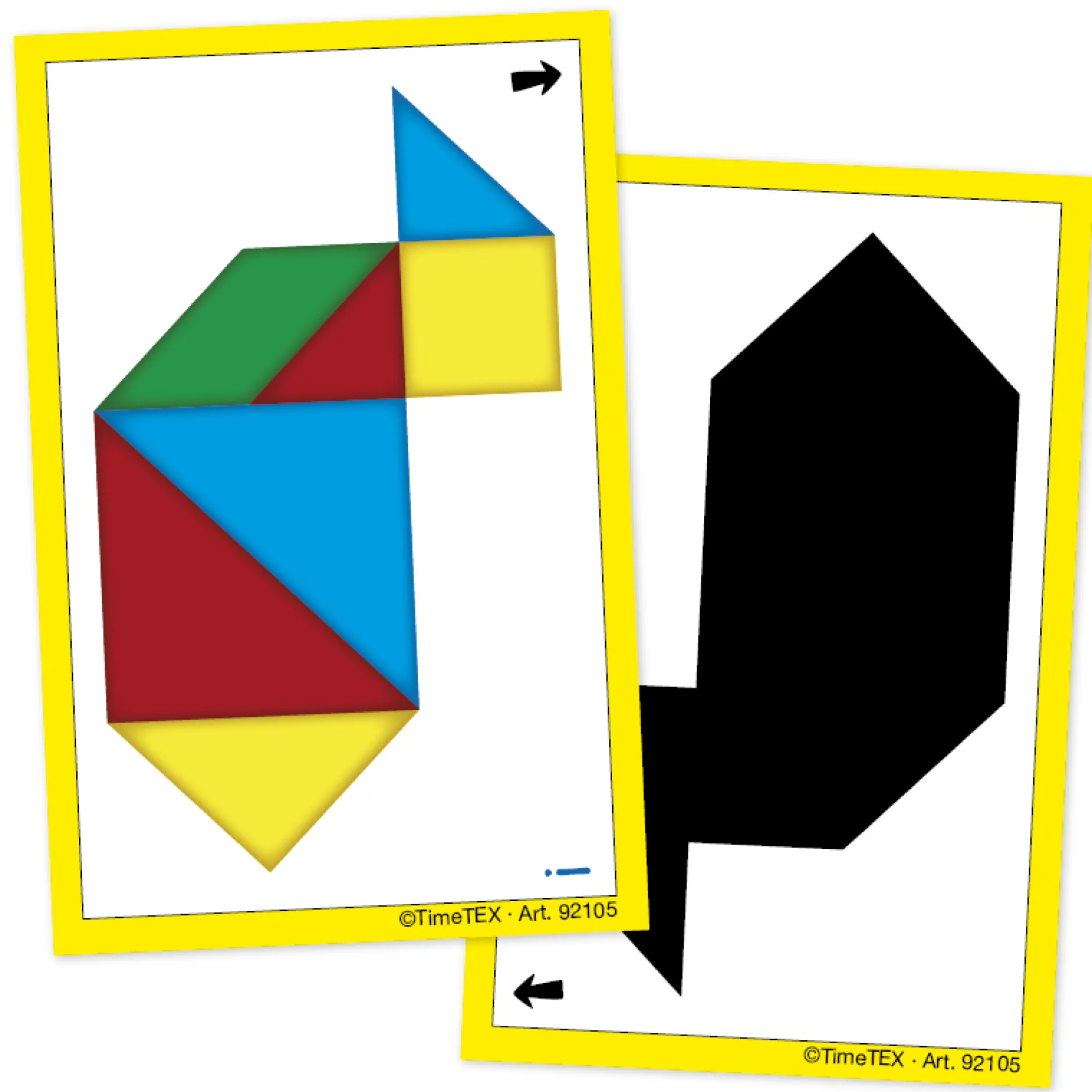 Kartenspiel "Tangram" in Etui