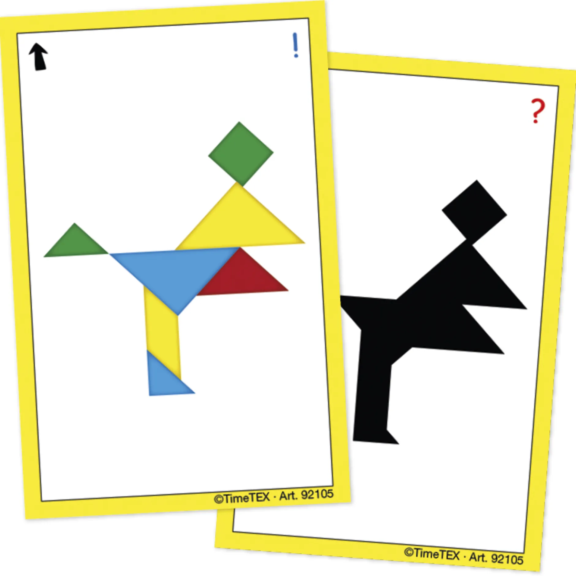 Kartenspiel "Tangram" in Etui