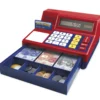 Kasse mit Taschenrechner
